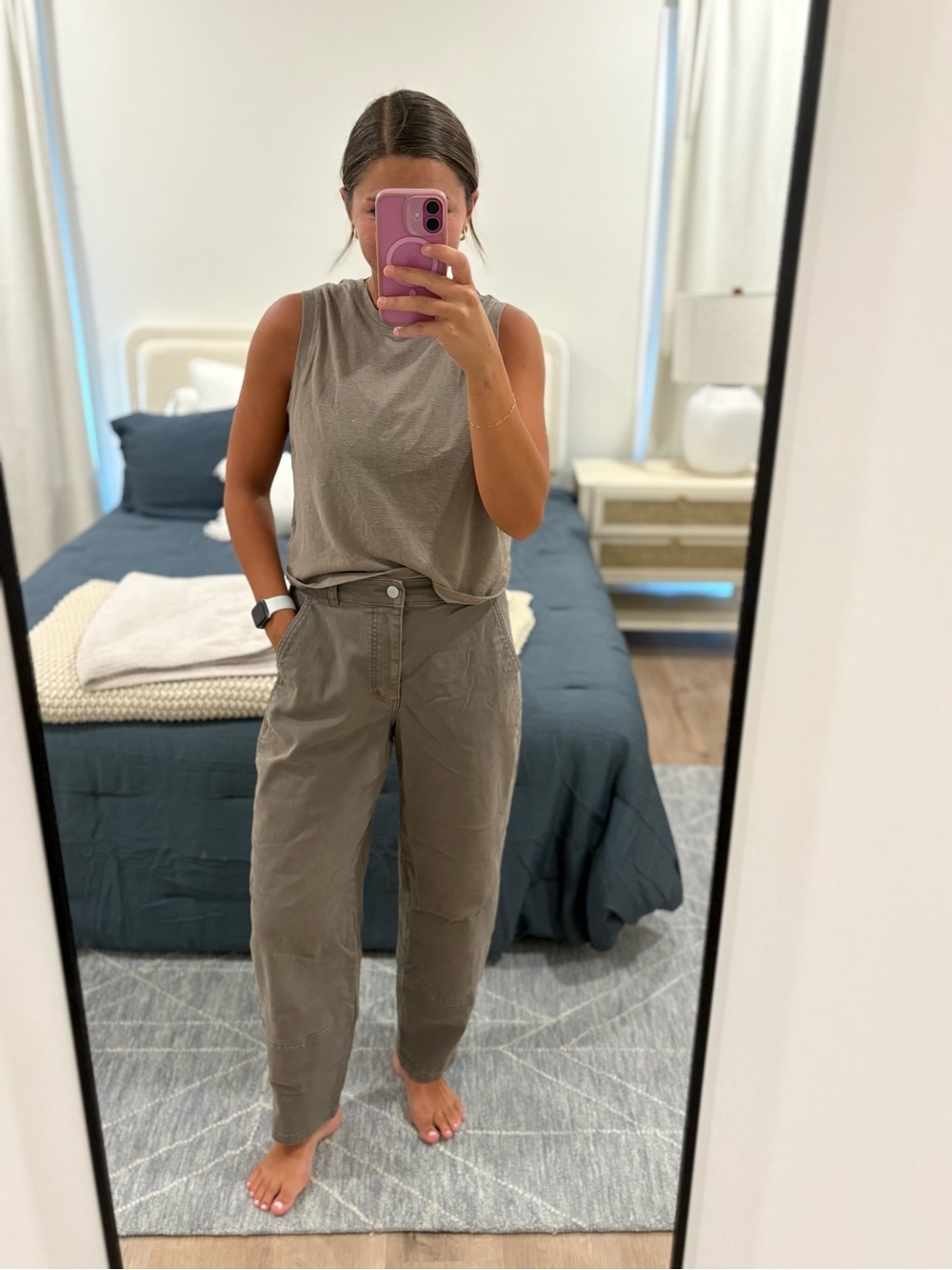 Everlane Green Barrel Utility Pants Size 10T